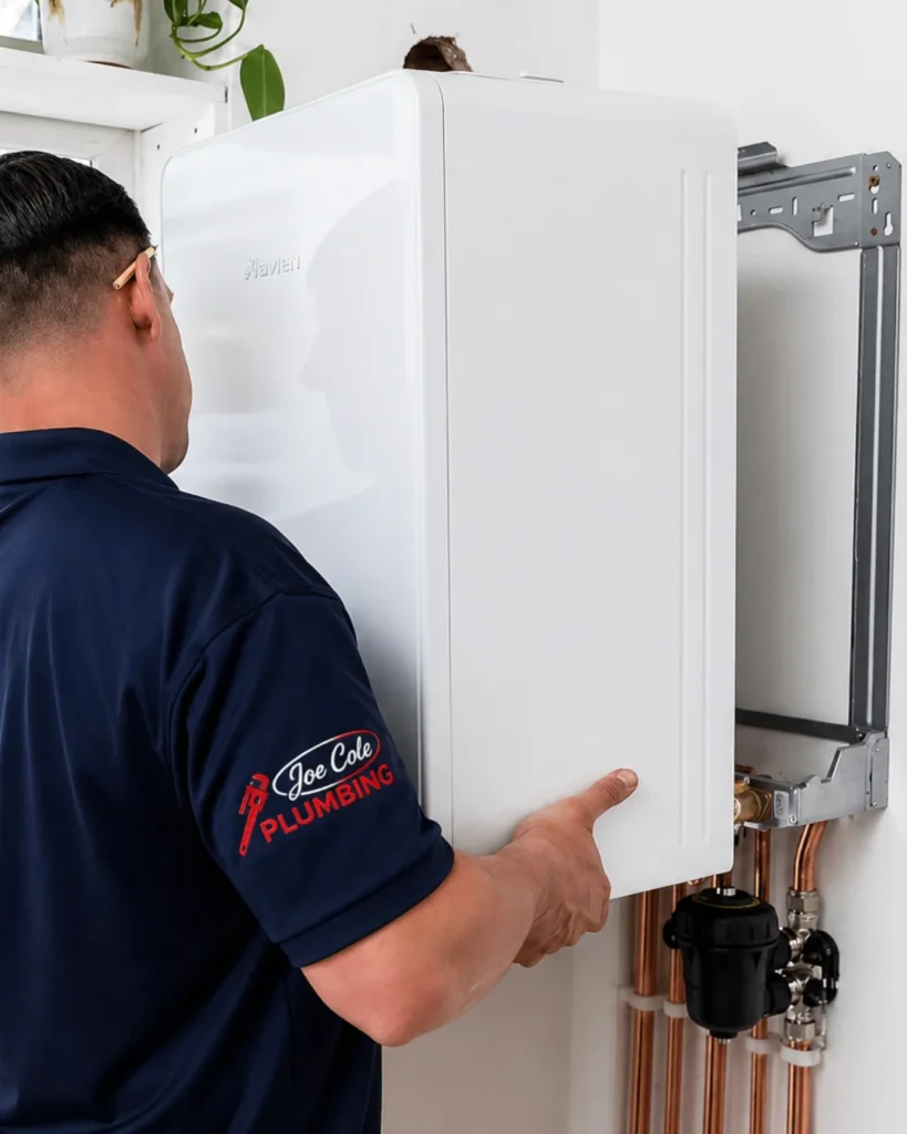 Tankless Water Heater Installation Joe Cole Plumbing Tech