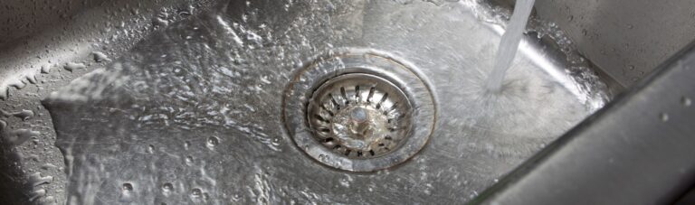 drain with running water over it