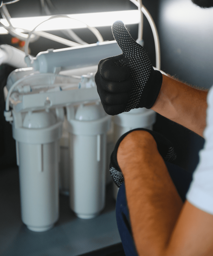 Water Filter Installed